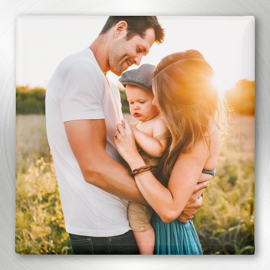 Jouw foto Square Fridge Magnet