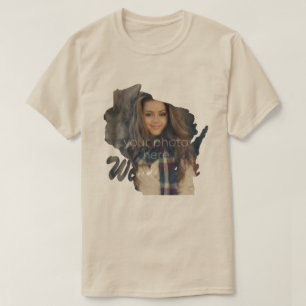 JOUW FOTO Staat Wisconsin Vorm T-shirt