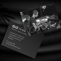 Jouw foto techno muziek DJ Visitekaartje