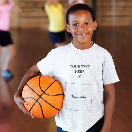 Jouw foto, tekst - Cool Boys Kinder-Youth T-shirt