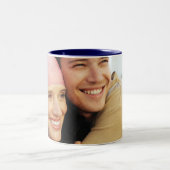Jouw foto tweekleurige koffiemok (Center)