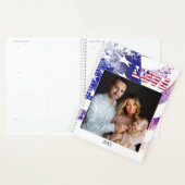 Jouw foto VS-vlag patriottische planner (Display)