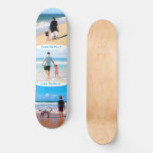 Jouw Fotocollage Skateboard met Aangepaste Tekst (Voorkant)