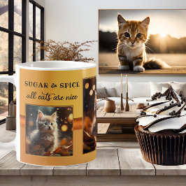 Jouw foto's Funny Cat Herfst Koffiemok