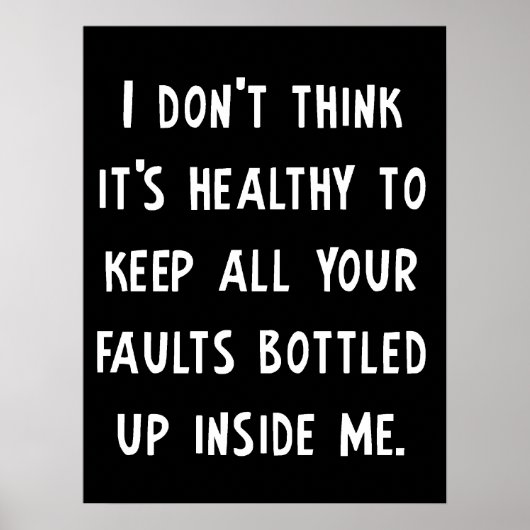 Jouw fouten zijn grappig Poster (Voorkant)