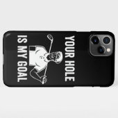 Jouw gat is mijn doel golf, golfers iPhone hoesje (Achterkant horizontaal)