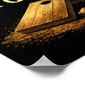 Jouw gat is mijn doel Grappig Cornhole Bean Bag Sp Poster (Hoek)