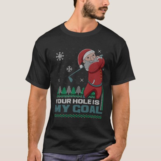 Jouw gat is mijn doel Sinterklaas Golf Lelijke Ker T-shirt (Voorkant)