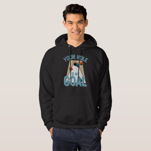 Jouw gat is mijn goal... bean tas. hoodie (Voorkant volledig)