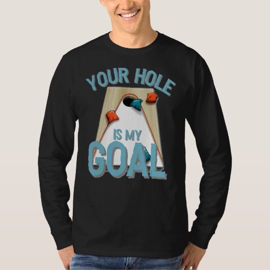 Jouw gat is mijn goal... bean tas. t-shirt (Voorkant)