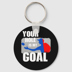 Jouw gat is mijn Goal Cornhole Funny Gift for Men Sleutelhanger