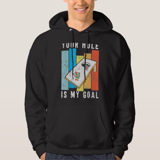 Jouw gat is mijn Goal Retro Style Corngat Bag Hoodie (Voorkant)