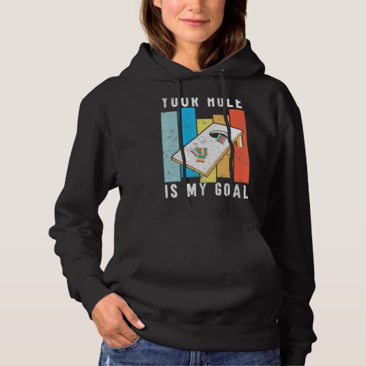 Jouw gat is mijn Goal Retro Style Corngat Bag Hoodie (Voorkant)