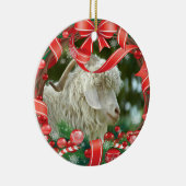 JOUW GEITEN-foto's met kerstmis Keramisch Ornament (Rechts)