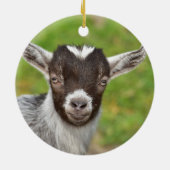 JOUW GEITEN-foto's met kerstmis Keramisch Ornament (Achterkant)