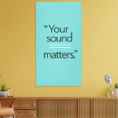 Jouw geluid telt 2 canvas afdruk (Insitu (Woonkamer))