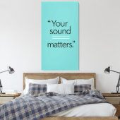 Jouw geluid telt 2 canvas afdruk (Insitu (Slaapkamer))