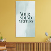 Jouw geluid telt 3 canvas afdruk (Insitu (Woonkamer))