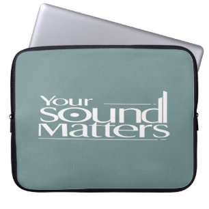 Jouw geluid telt laptop sleeve