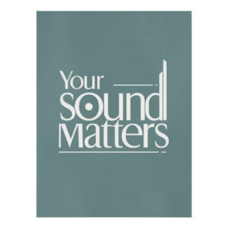 Jouw geluid telt mee perfect poster