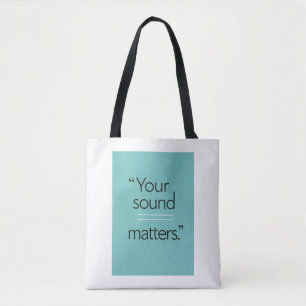 Jouw geluid telt optie 2 tote bag