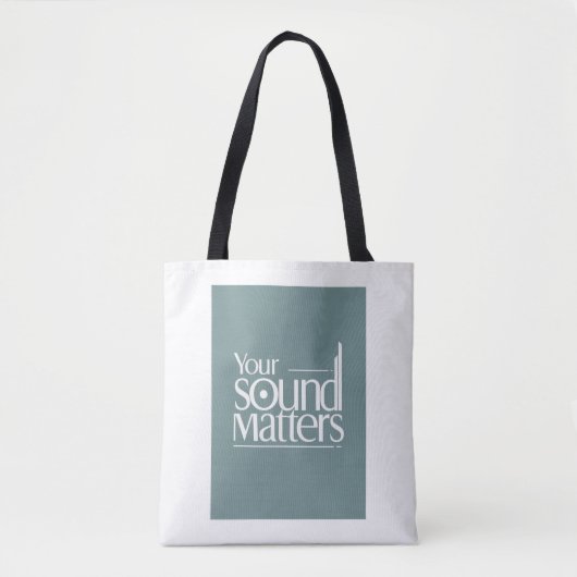 Jouw geluid telt tote bag (Voorkant)