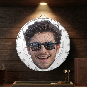 Jouw gezicht hier  dartbord