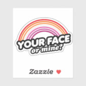 Jouw Gezicht of het Mijne Sticker (Vel)
