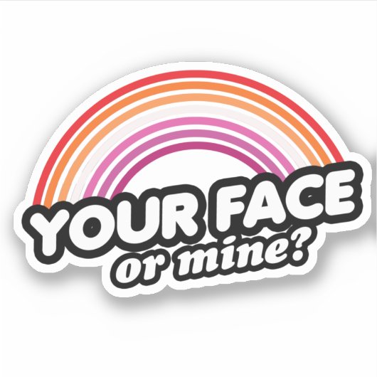 Jouw Gezicht of het Mijne Sticker (Voorkant)