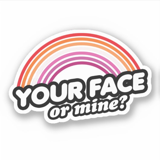 Jouw Gezicht of het Mijne Sticker (Voorkant)