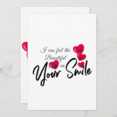 Jouw glimlach doe je feestdagenkaart (Voorkant / Achterkant)