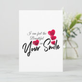 Jouw glimlach doe je feestdagenkaart (Staand voorkant)