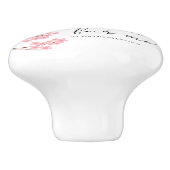 Jouw Grace is voldoende Bijbelse Cherry Blossom. Keramische Knop (Zijkant)