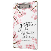 Jouw Grace is voldoende Bijbelse Cherry Blossom. Klembord (Links)