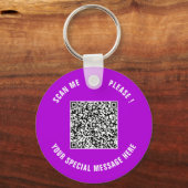 Jouw grappige QR-code-sleutelhanger met gepersonal Sleutelhanger (Voorkant)