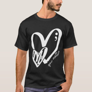 Jouw Groene Hart Komma Puntkomma Geestelijke Gezon T-shirt
