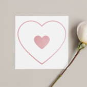 Jouw hart in mijn hart Blush Pink Folie Moederdag Bedankkaart