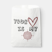 Jouw hart is mijn kompas. bedankzakje (Voorkant)