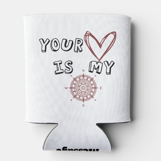 Jouw hart is mijn kompas. blikjeskoeler (Achterkant)