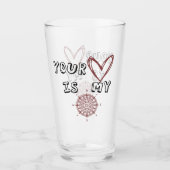 Jouw hart is mijn kompas. glas (Voorkant)