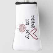 Jouw hart is mijn kompas Golf Balls Golfheadcover (Draai 90)