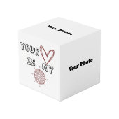 Jouw hart is mijn kompas. kubus (Voorkant hoekig)