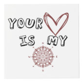 Jouw hart is mijn kompas. kubus (Voorkant)