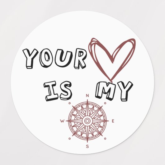 Jouw hart is mijn kompas. labels (Design 2)