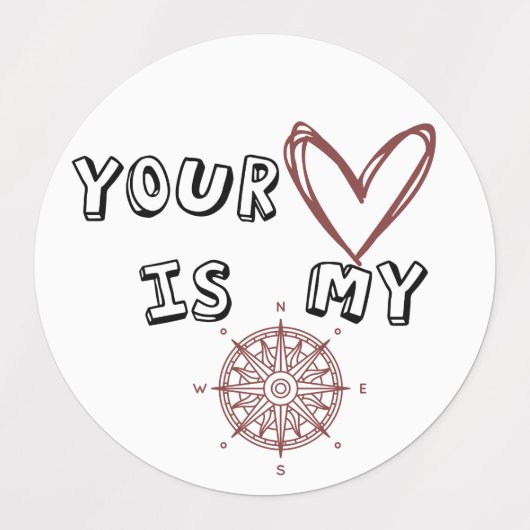 Jouw hart is mijn kompas. labels (Design 1)