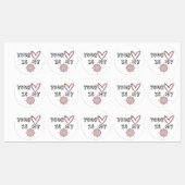 Jouw hart is mijn kompas. labels (Vel)