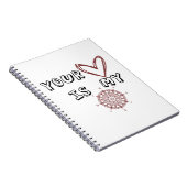 Jouw hart is mijn kompas. notitieboek (Rechterzijde)