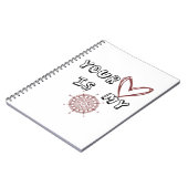 Jouw hart is mijn kompas. notitieboek (Linkerzijde)