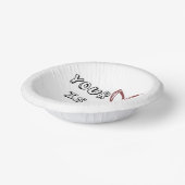 Jouw hart is mijn kompas. papieren kommen (Gebogen)