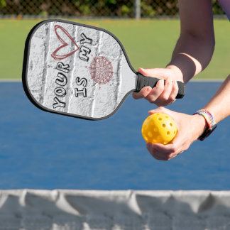 Jouw hart is mijn kompas. pickleball paddle